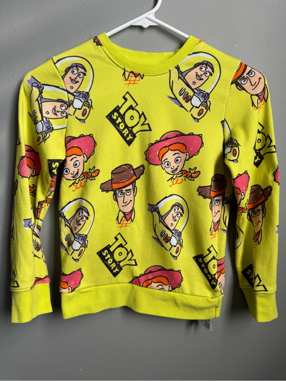 Disney Toy Story Woody Buzz Sweatshirt Kids Size 7/8